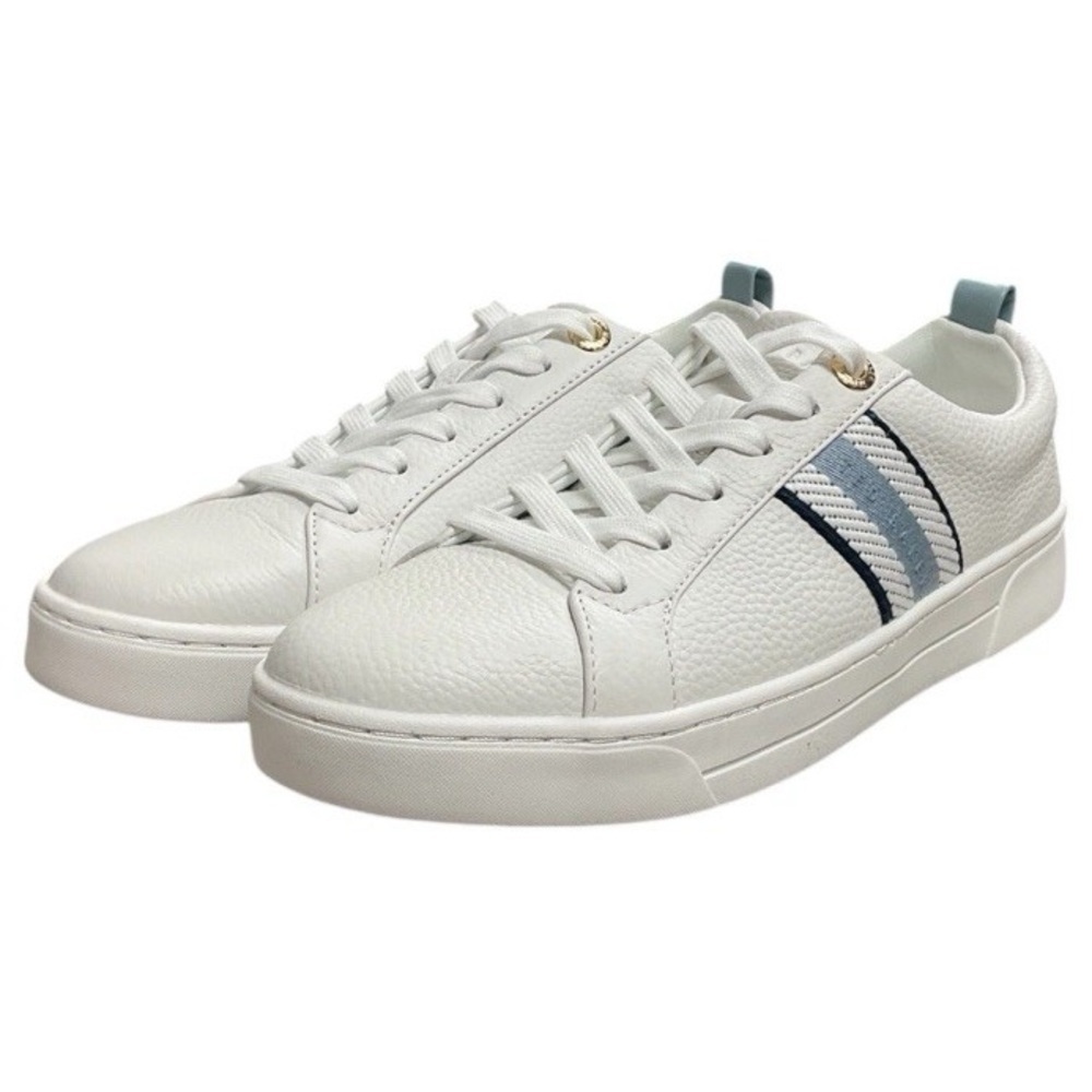 Ted Baker “Bailey Icon” Women’s Classic Leather Tennis Shoe Blue-Multi size 7.5